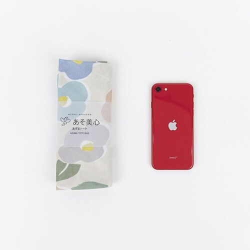 エコバッグ あずまトート 花柄 椿きなり