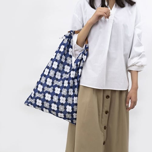 エコバッグ あずまトート 花柄 椿割付
