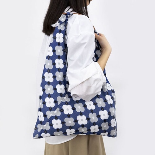 エコバッグ あずまトート 花柄 椿割付