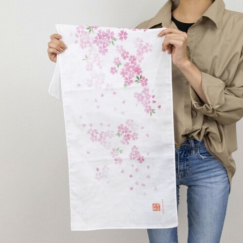 タオル ガーゼ 手ぬぐい 35×90cm 桜