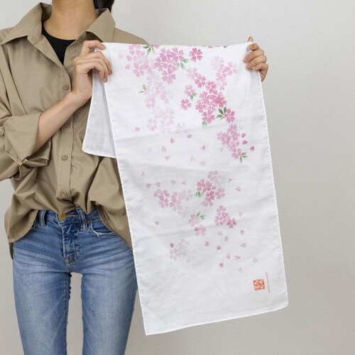 タオル ガーゼ 手ぬぐい 35×90cm 桜