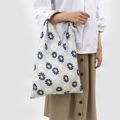 エコバッグ あずまトート 花柄 菊ならび