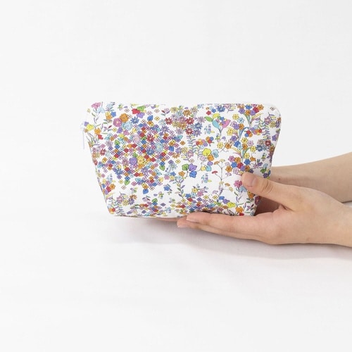 ポーチ オーガニックコットン 100% 彩花