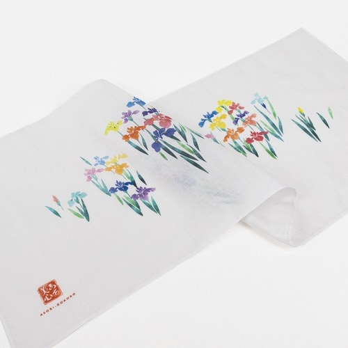 タオル ガーゼ 手ぬぐい かきつばた