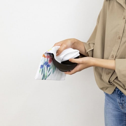 タオル ガーゼ 手ぬぐい かきつばた