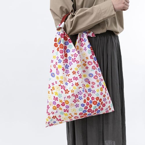 エコバッグ あずまトートオーガニックコットン 小花