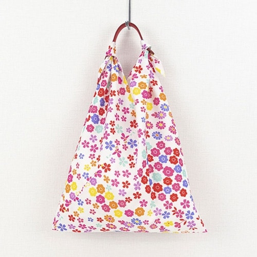 エコバッグ あずまトートオーガニックコットン 小花