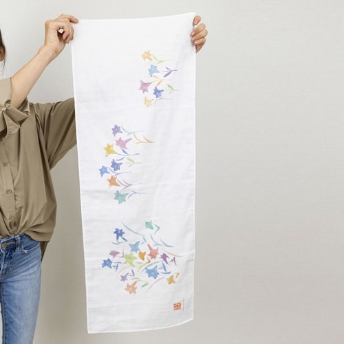 タオル ガーゼ 手ぬぐい 35×90cm ユリ