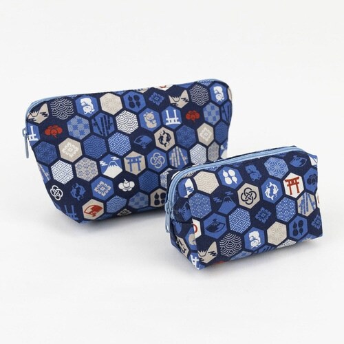 ポーチ オーガニックコットン 100% 六角