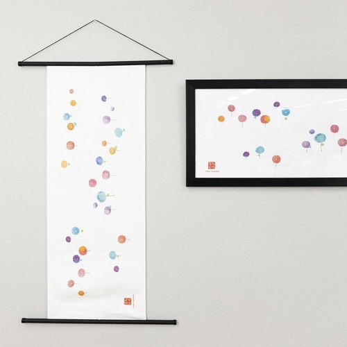 タオル ガーゼ 手ぬぐい 35×90cm 万寿菊