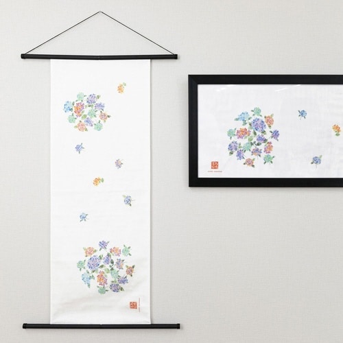 タオル ガーゼ 手ぬぐい 35×90cm アジサイ