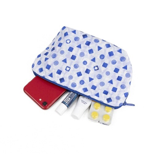 ポーチ オーガニックコットン 100% かくれ千鳥