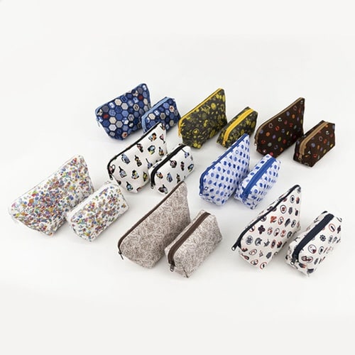 ポーチ オーガニックコットン 100% スケッチ