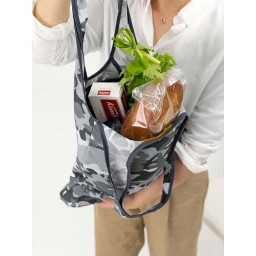 エコバッグ 撥水エコバッグ マチ付き グレー