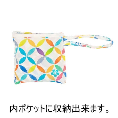 エコバッグ 撥水エコバッグ マチ付き ホワイトB