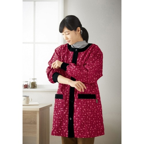 エプロン 赤 LLサイズ×3Lサイズ