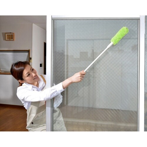 網戸ブラシ 取替え式 あみ戸びっクリーン グリーン