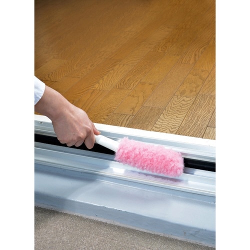 網戸ブラシ 取替え式 あみ戸びっクリーン ピンク