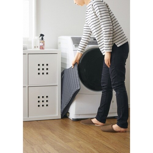 ランドリーバスケット 折りたたみ ラタン(グレー)