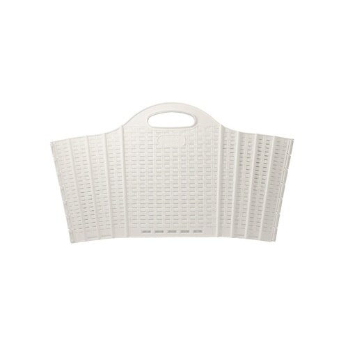 折りたためる ランドリーバスケット アイボリー