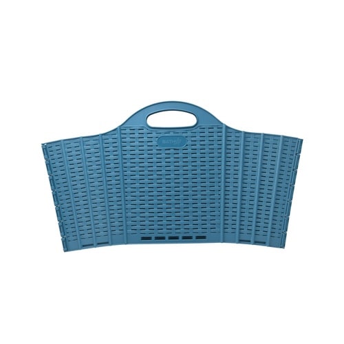 折りたためる ランドリーバスケット 20L ブルー