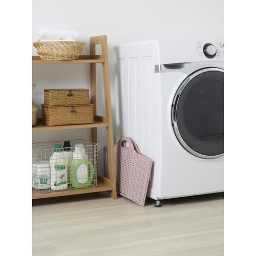 折りたためる ランドリーバスケット 20L ピンク