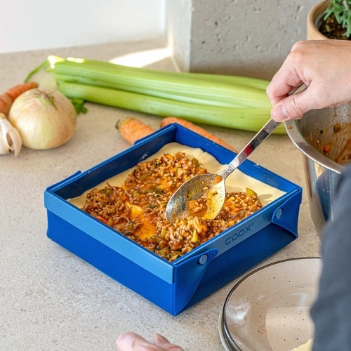 ケーキ型 coox 洗いやすい ブルー