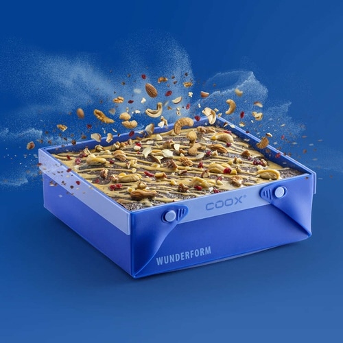 ケーキ型 coox 洗いやすい ブルー