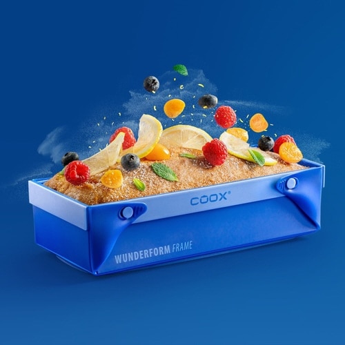 ケーキ型 coox 洗いやすい ブルー