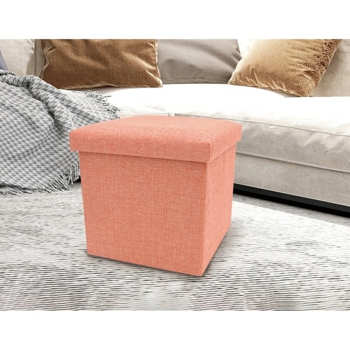 収納ボックス Storage Stool オレンジ