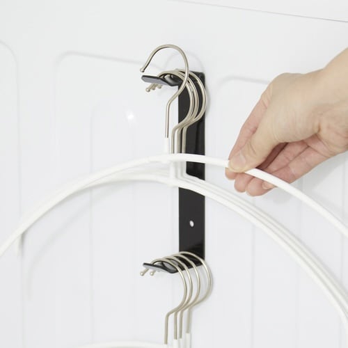 ハンガー収納 ブラック