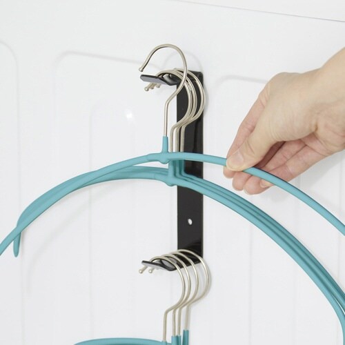 ハンガー収納 ブラック