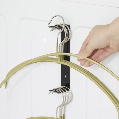 ハンガー収納 ブラック