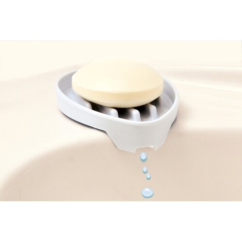 石鹸置き 水切り石けん置き ホワイト ホワイト