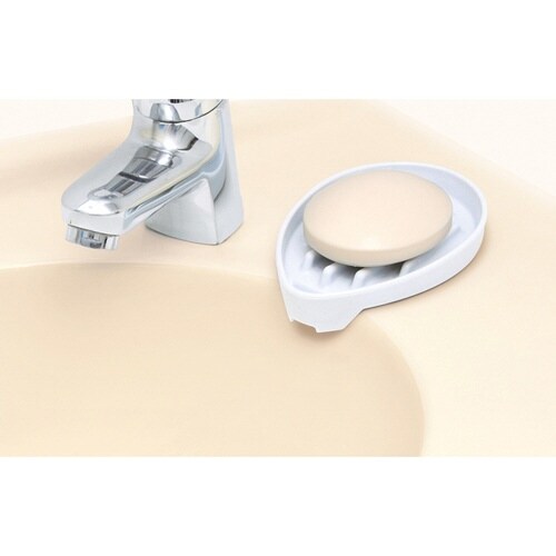 石鹸置き 水切り石けん置き ホワイト ホワイト