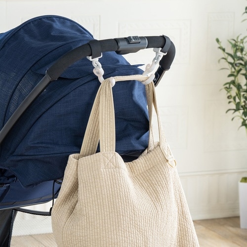 フック ベビーカー用 ダブルフック ペールピンク