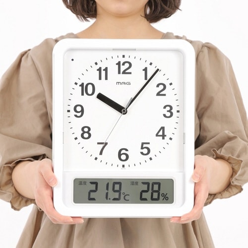 掛時計 MAG電波自動点灯置掛両用時計 ルック
