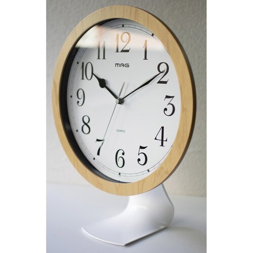 時計 スタンド 掛け時計 置き時計 ホワイト