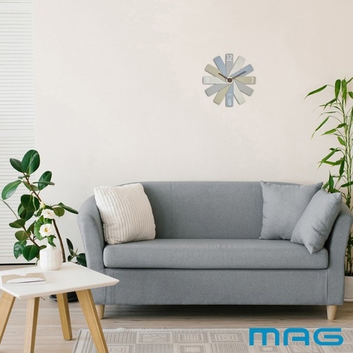 掛け時計 CLOCK IN THE BOX グレー