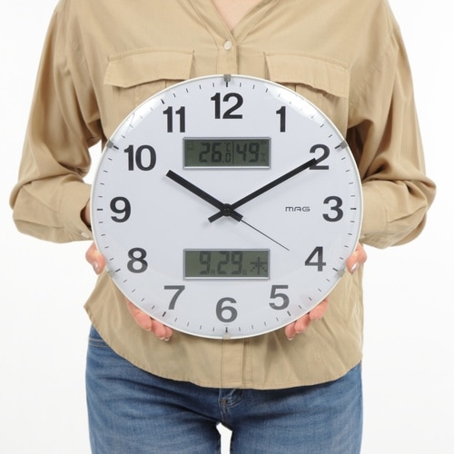 デジアナ掛時計 MAG ダブルラウンダー