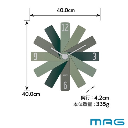 掛け時計 CLOCK IN THE グリーン