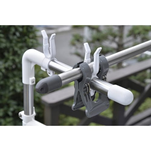 竿ばさみ 2個組 ワイド竿止めクリップ 洗濯ばさみ