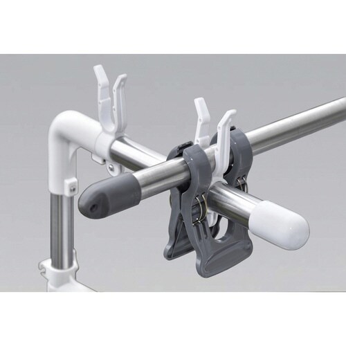 竿ばさみ 2個組 ワイド竿止めクリップ 洗濯ばさみ