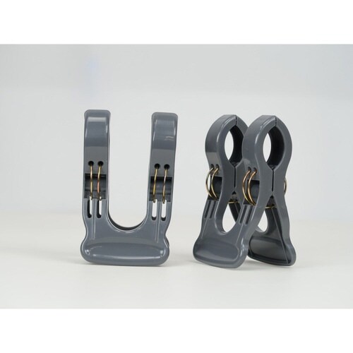 竿ばさみ 2個組 ワイド竿止めクリップ 洗濯ばさみ