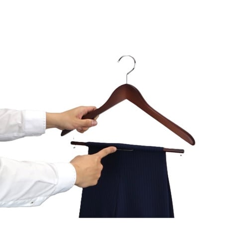 ハンガー 木製ハンガー 5本組 ブラウン