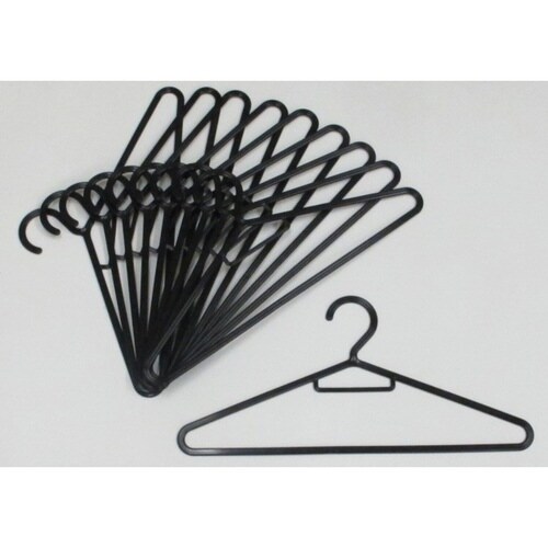 洗濯ハンガー スリムハンガー 10本組 ブラック