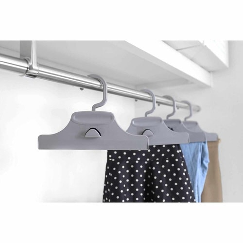 ハンガー がっちりクリッパー ロックグレー