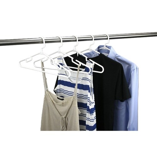 ハンガー ラウンドハンガー 5本組 スノーホワイト