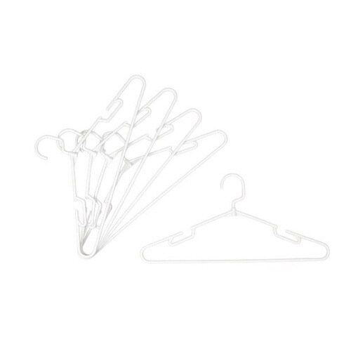 ハンガー ラウンドハンガー 5本組 スノーホワイト