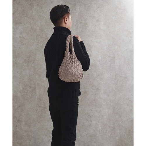 エコバッグ ストレッチ 無地 サンドベージュ